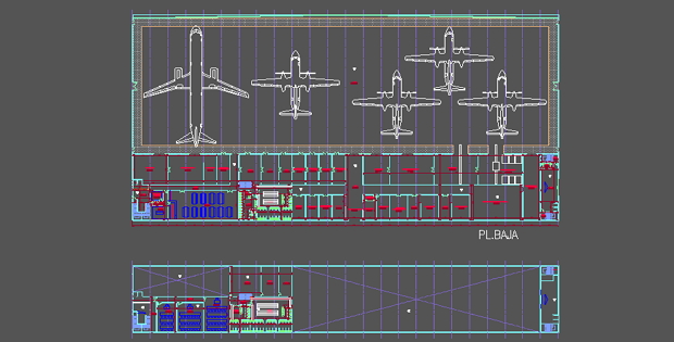 Aircraft maintenance hangar free dwg » CADSample.Com car schematics 