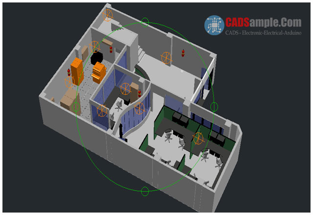 Office-Plants-Autocad-3d-Modelling