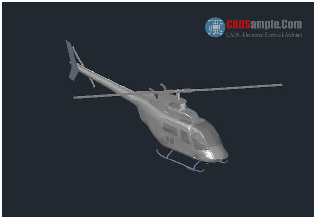Helicopter-3D-Drawing-Autocad