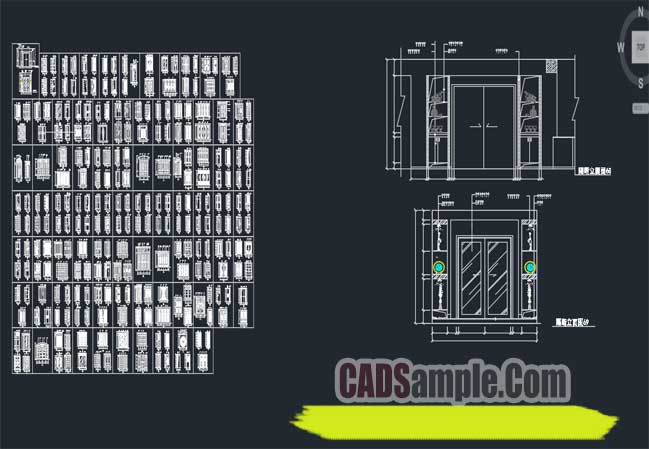 All Kinds Of Decorative Door and  Cabine Free Dwg Cad Blocks