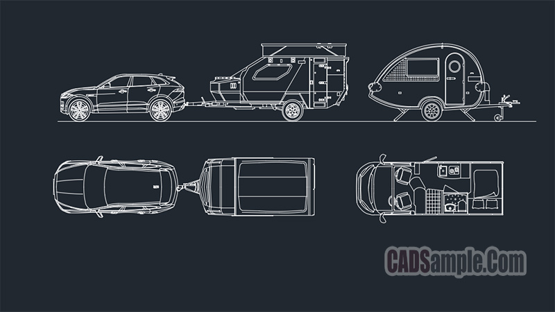 Caravan Detail Drawings Free Dwg