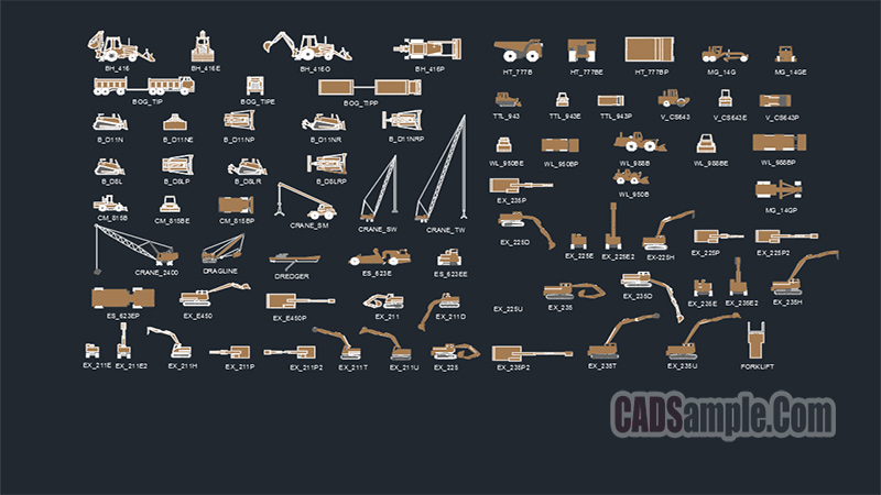 Vehicles Construction Free Dwg