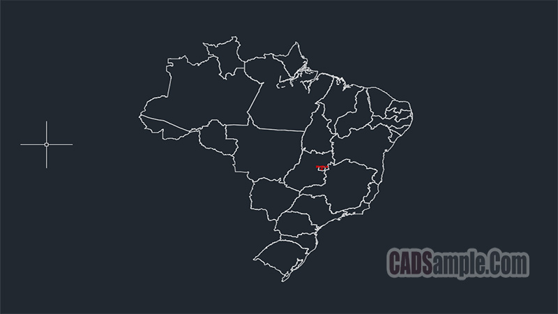 Brasil Map Dwg