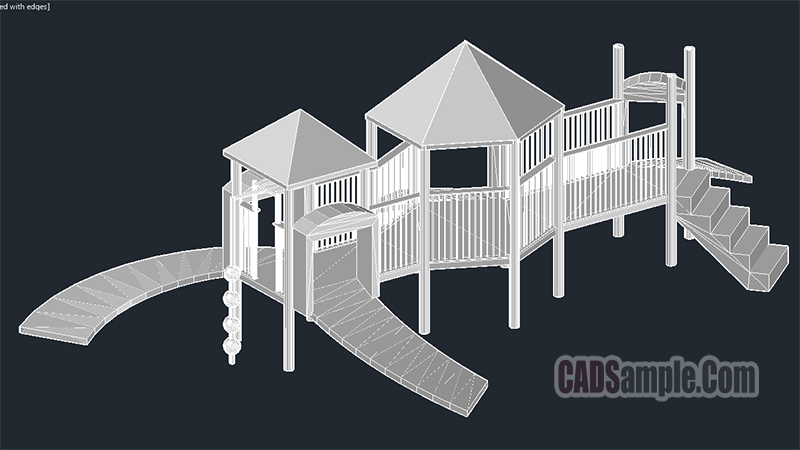 Children 3D Park Autocad Project