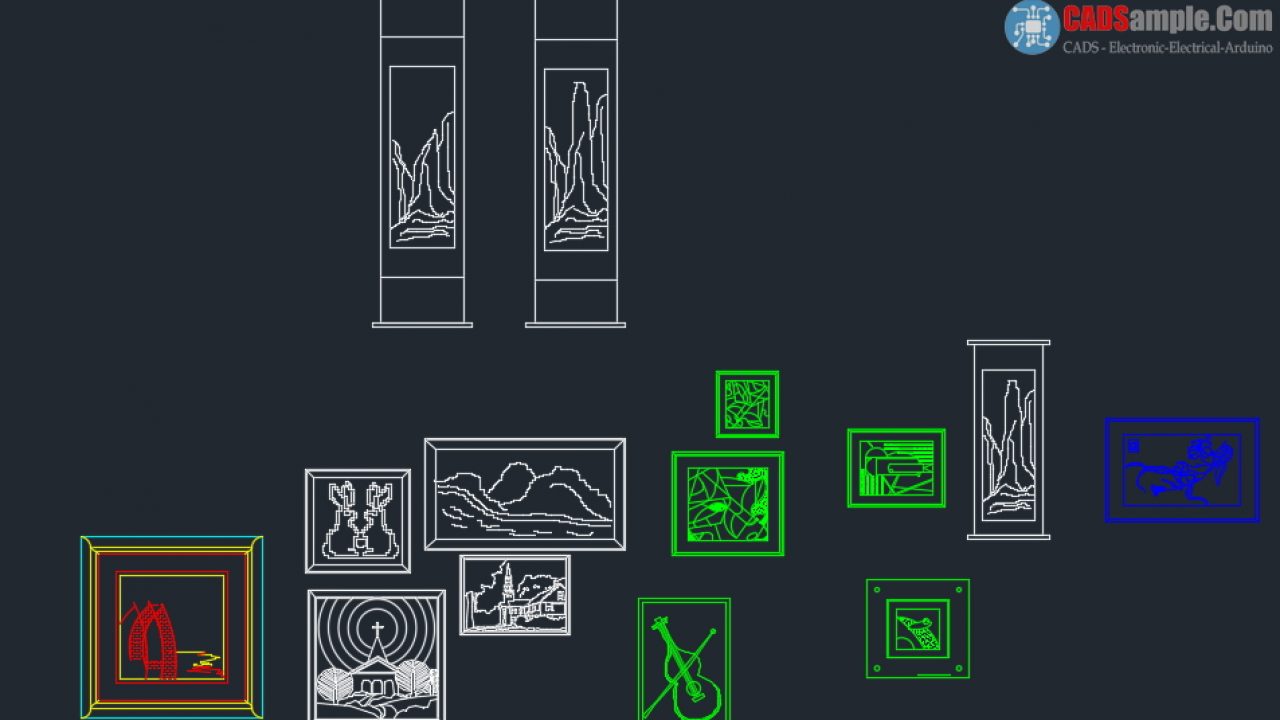 Share 139+ wall decoration autocad blocks latest vova.edu.vn