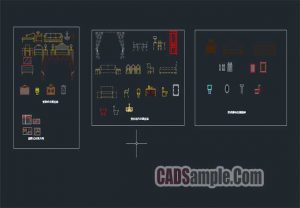 Free Dwg Decoration Class Module CAD Block Set