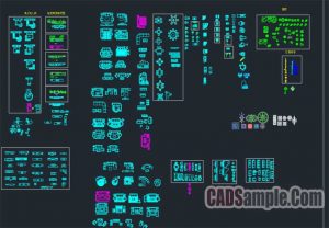 Free Dwg Bed and Sofa indoor CAD blocks