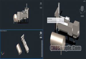 3D Electricity Generator Drawing Free Dwg