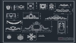 Fancy Relief Free Cad Block Set