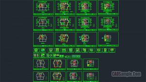 French Villa Construction Drawings Free Dwg