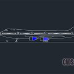 Boeing 747 Jumbo Jet Free Dwg