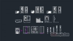 Shower Parts Free Dwg