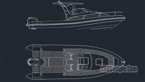 Motor Boat Free Dwg