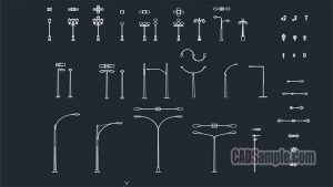 Street Lightings Cads Blocks