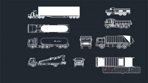 Trucks Cads Blocks Set Free Dwg