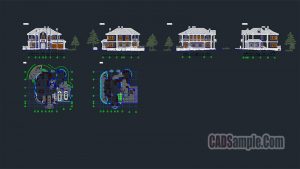 Villa Details Free Dwg