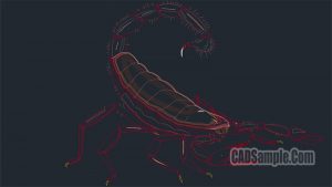 Scorpion free Dwg Drawing