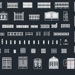 Gates and Fences Free Cad Blocks