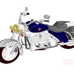 Harley Davidson Motorcycles Revit Drawings