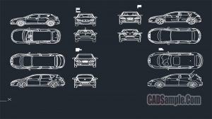 Seat Ibiza Toledo Altea Leon Free Dwg Drawings
