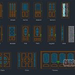 Wooden Doors Cads Blocks