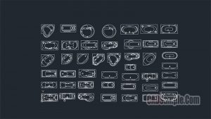 Bathtub Cad Blocks