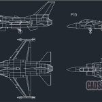 F15 F16 Fighter Dwg
