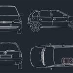 Opel Corsa Drawings