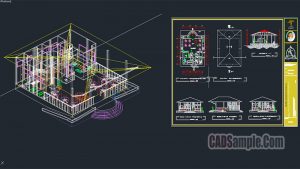 Restaurant 3D And 2D Dwg Project