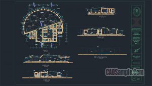 Touristic Restaurant Autocad Project