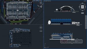 Food Market Cad Dwg Drawings