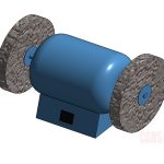Bench Grinder Revit 3D Model Drawing