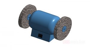 Bench Grinder Revit 3D Model Drawing