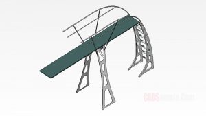 Diving Board 3 Meter Revit 3D Model Drawing