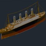 Titanic 3D Autocad Drawings
