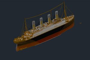 Titanic 3D Autocad Drawings