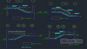 Building Stairs Details Autocad Drawings
