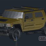 Hummer 3D Autocad Free DWG