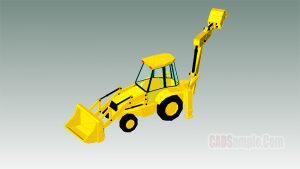 Front And Backhoe Loader Revit Model