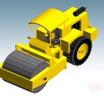 Road Roller Revit Model