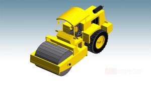 Road Roller Revit Model
