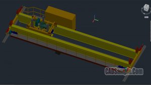 Crane Bridge 3D Autocad Dwg Drawing