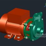 Pump Motor 3D Free Dwg
