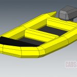 Rubber Boat Revit 3D Model Drawing