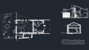 Barn House Autocad DWG Drawing