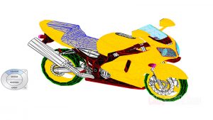 Race Motor Revit 3D Drawing