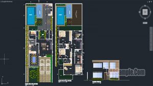 Cute Villa Architectural Project Dwg