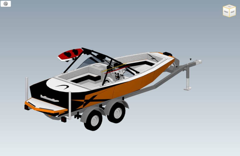 Boat Trailer 3D Model
