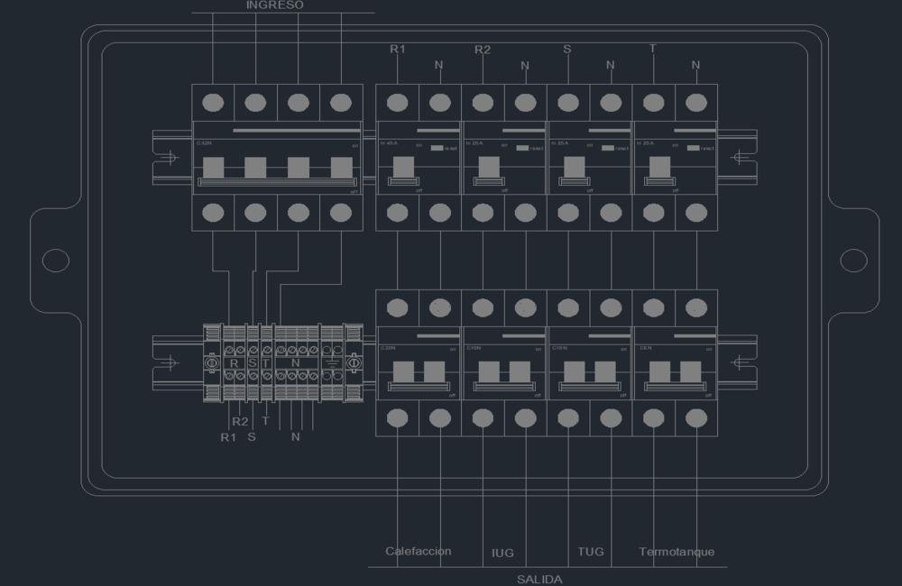 Electrical Panel Front View