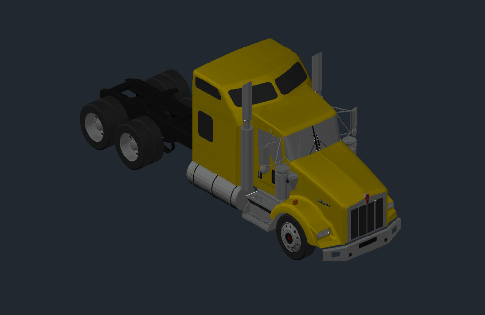 Heavy Duty Truck 3D Model